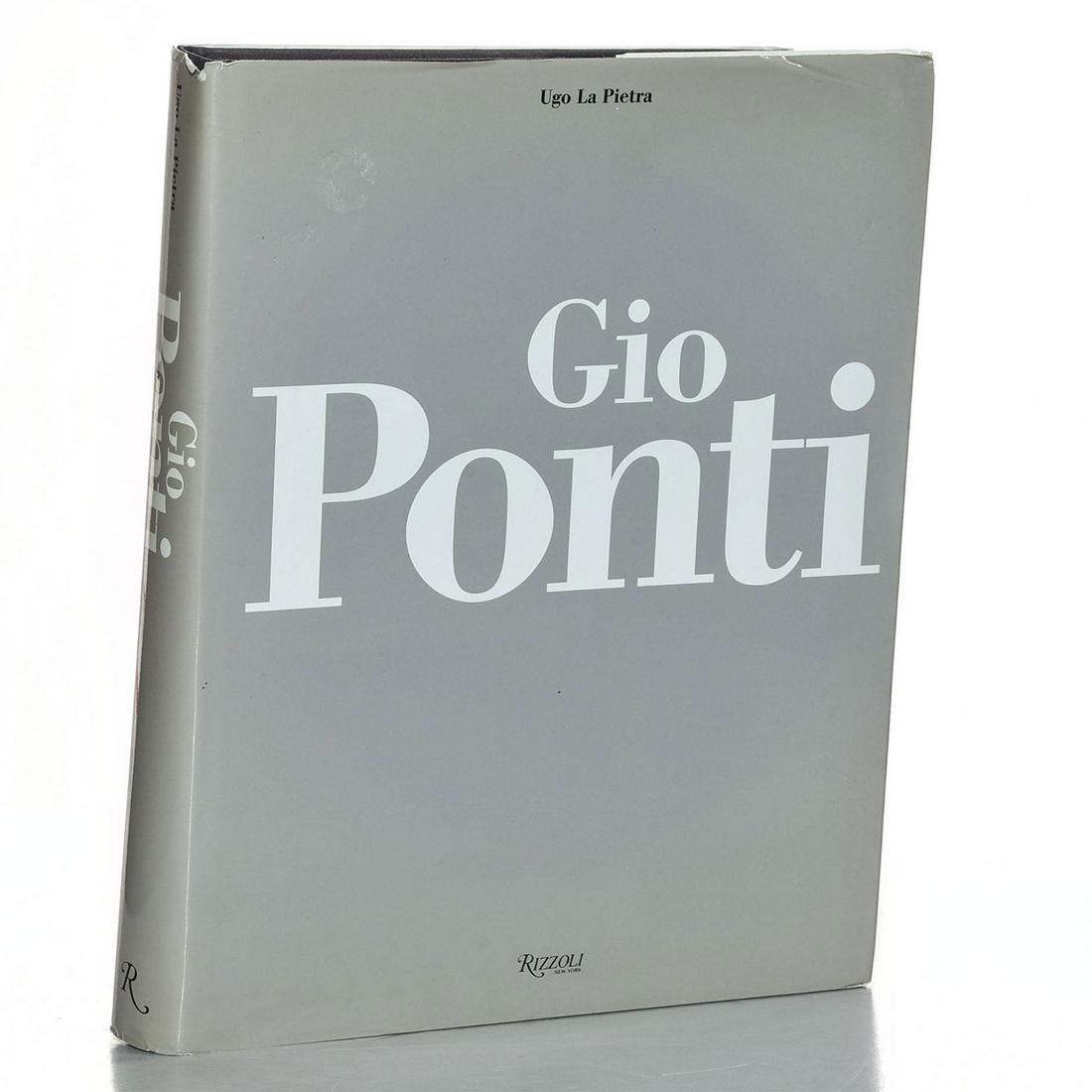 BOOK, GIO PONTI, EDITED BY UGO LA PIETRA: Hard cover 406 pp. 1st American edit. Hundreds of illustrations. Issued: 1996 Dimensions: 11.25"H x 9.25"W Manufacturer: Rizzoli International Publications Country of Origin: United States