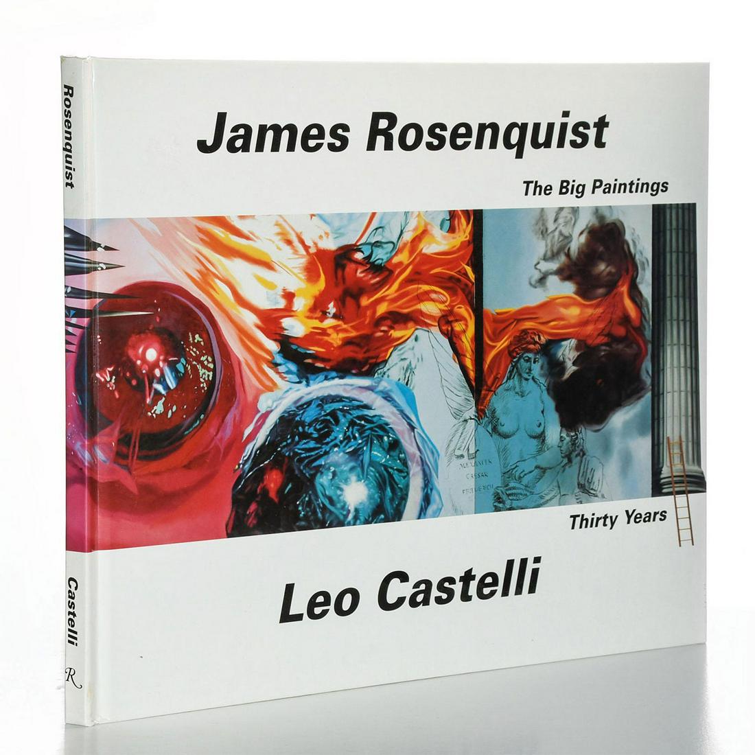 BOOK, JAMES ROSENQUIST THE BIG PAINTINGS THIRTY YEARS: Hard Cover 92 pp. Dozens of color and b&w illustrations. Issued: 1994 Dimensions: 12.5"H x 15.5"W Manufacturer: Rizzoli International Publications Country of Origin: United States