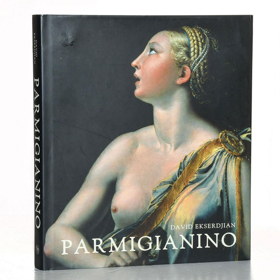 BOOK, PARMIGIANINO BY DAVID EKSERDJIAN: Hard cover 303 pp. Dozens of color and b&w illustrations. Issued: 2006 Dimensions: 11.75"H x 10.25"W Manufacturer: Yale University Press Country of Origin: United States