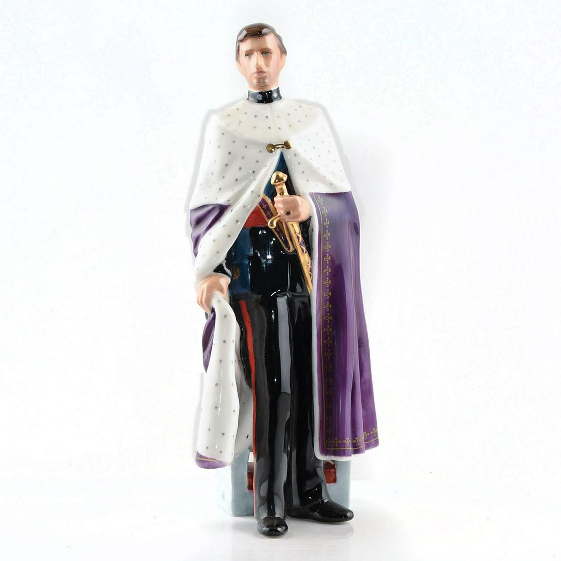 PRINCE OF WALES HN2883 - ROYAL DOULTON FIGURINE: Artist: Eric J. Griffiths Artist: Eric J. Griffiths Issued: 1981; Ltd. 1500 Dimensions: 8"H Manufacturer: Royal Doulton