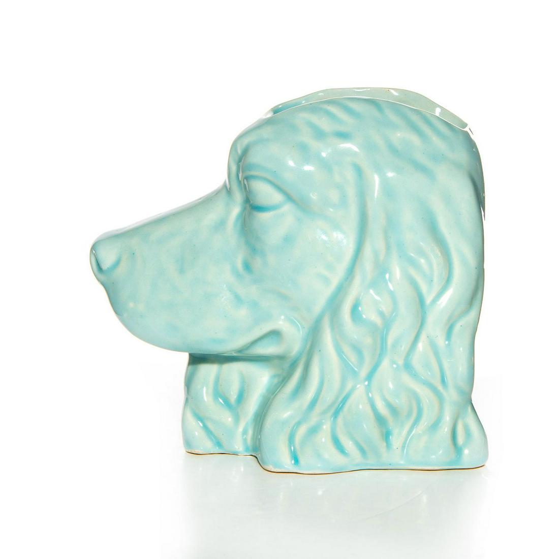MCCOY WALL PLANTER, COCKER SPANIEL: Wall planter. McCoy stamp on back. Dimensions: 6"H Manufacturer: McCoy Country of Origin: United States