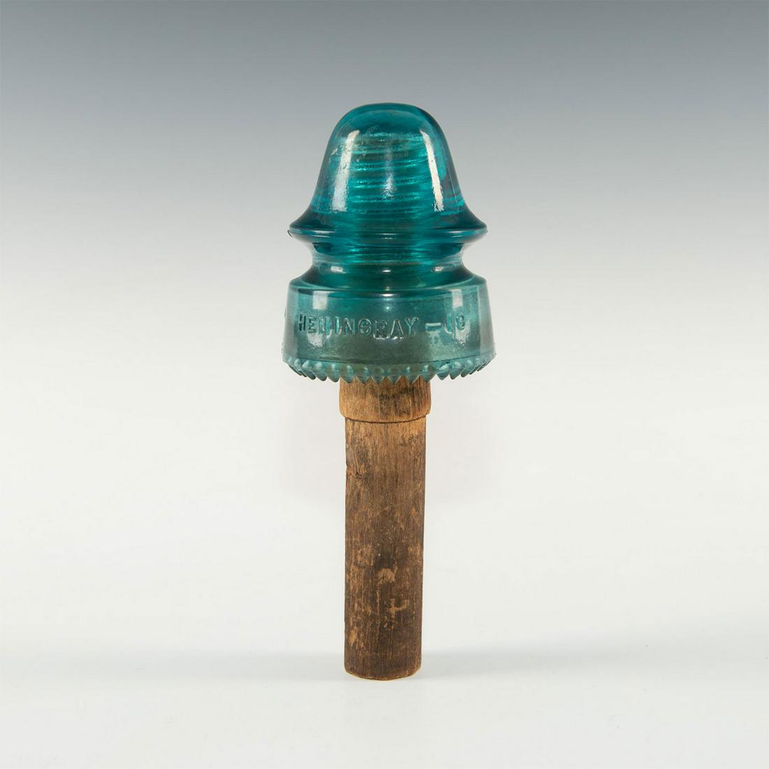 HEMINGRAY GLASS CO. TELEPHONE POLE INSULATOR, MODEL 19 (1 of 5)
