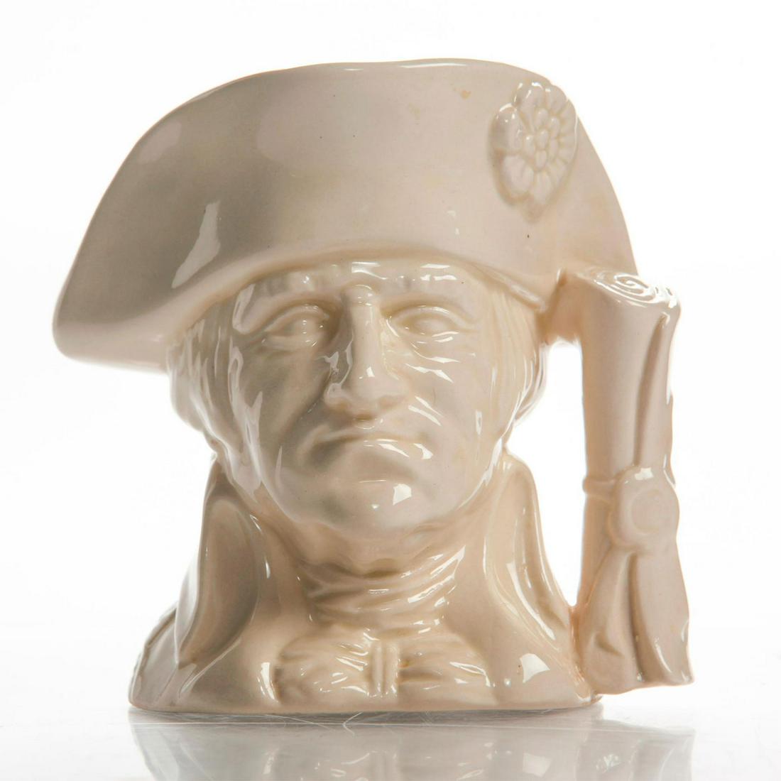 UNDECORATED SM ROYAL DOULTON JUG, GEORGE WASHINGTON (1 of 3)