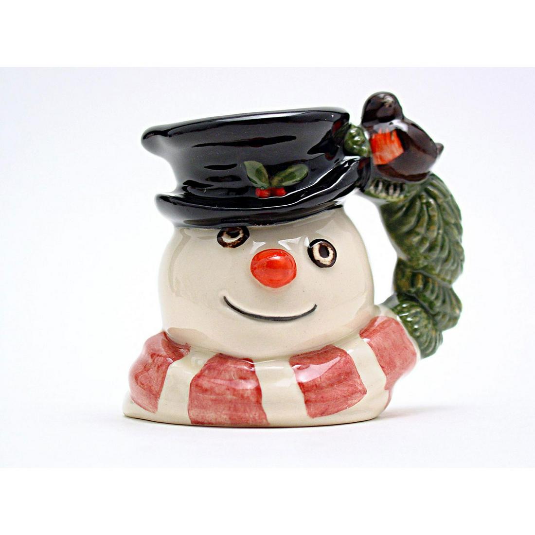 SNOWMAN D7159 (ROBIN AND WREATH HANDLE) - MINI - ROYAL (1 of 1)