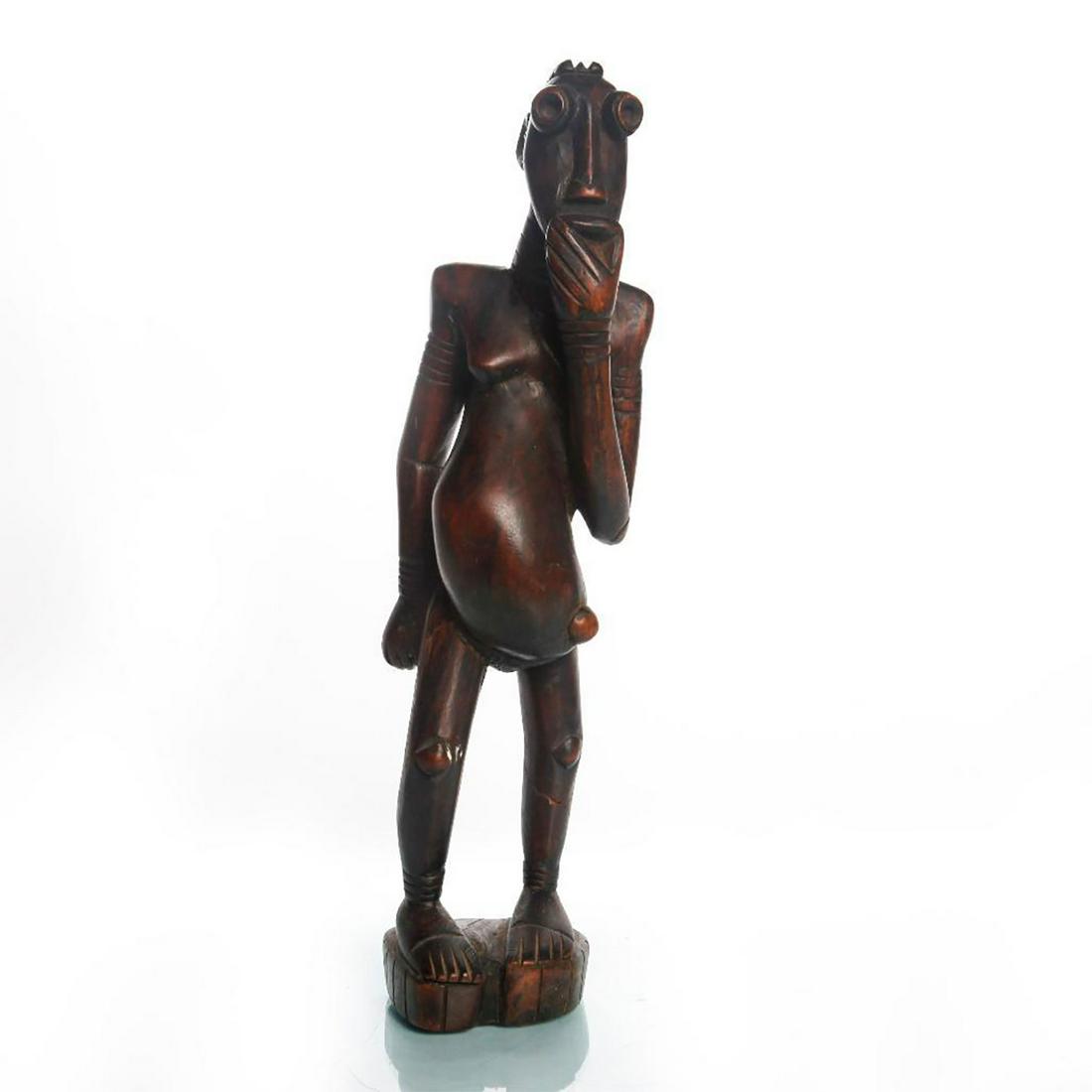 VINTAGE AFRICAN TRIBAL WOODEN FERTILITY FIGURE (1 of 3)