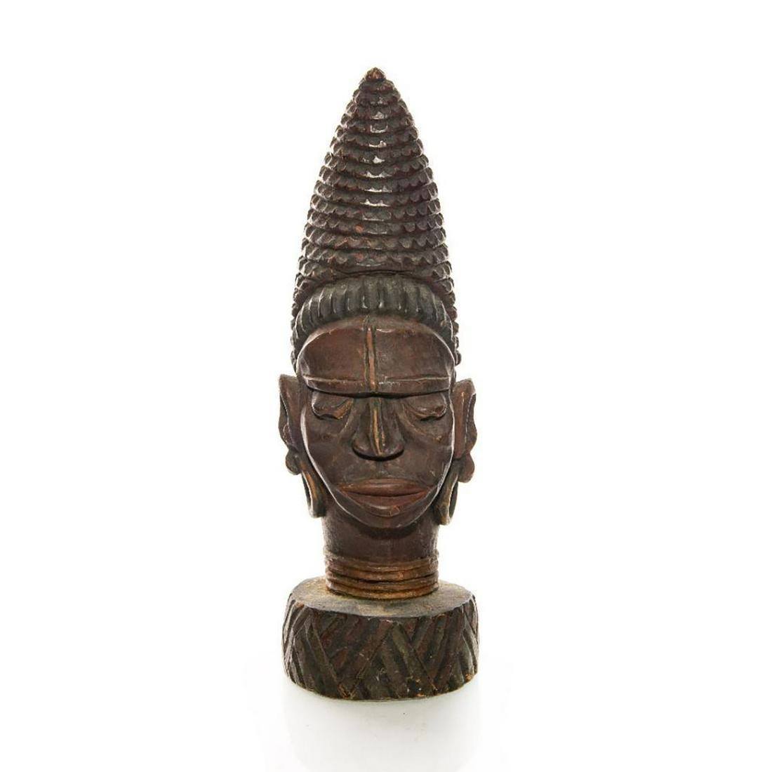 VINTAGE WOODEN PRIMITIVE AFRICAN TRIBAL FOLK ART STATUE (1 of 5)