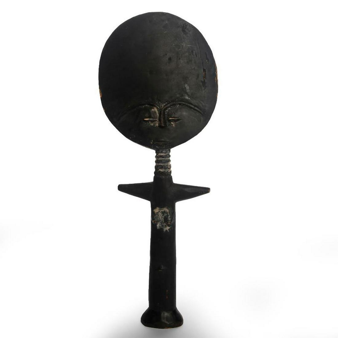 AKUA'BA STYLE CARVED WOOD MATERNITY STATUE (1 of 2)