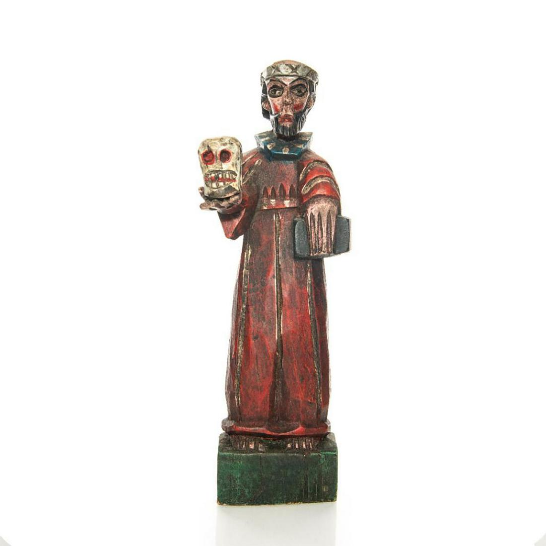 VINTAGE WOODEN SHAKESPEARE CHARACTER STATUE, HAMLET (1 of 4)