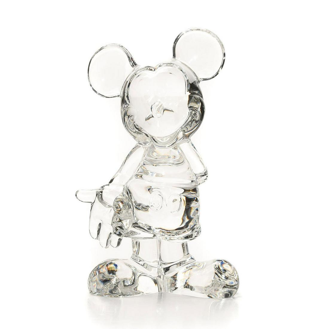 DISNEY CRYSTAL COLLECTION FIGURE SCULPTURE MICKEY MOUSE: Limited Edition Lead Crystal. DISNEY backstamp. Issued: c. 1995 Dimensions: 4.75"H Edition Number: 471 Edition Size: 1800 Manufacturer: Disney Country of Origin: Germany