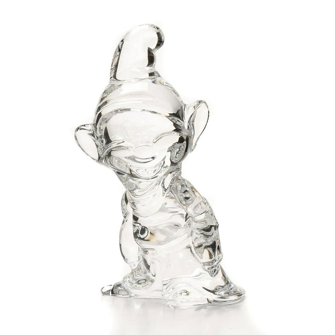 DISNEY CRYSTAL COLLECTION SNOW WHITE FIGURINE, DOPEY: Limited Edition Lead Crystal. DISNEY backstamp. Issued: c. 1995 Dimensions: 4.75"H Edition Number: 960 Edition Size: 1800 Manufacturer: Disney Country of Origin: Germany