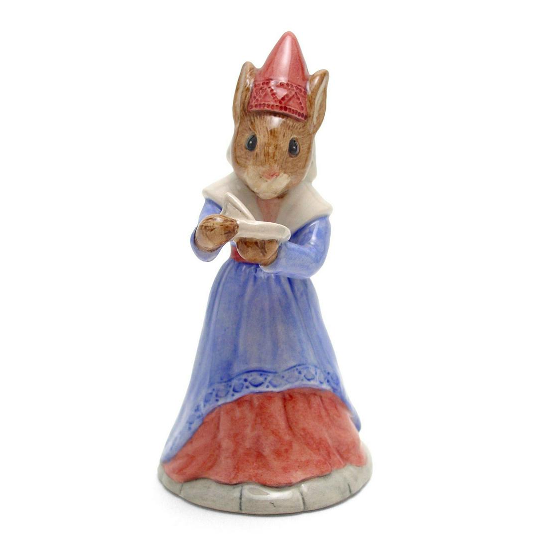 SUNDIAL DB213 - ROYAL DOULTON BUNNYKINS: Sundial Bunnykins DB213 (pale blue, white and salmon coloration). Designed by Martyn Alcock, issued 2000 - 2000. Size 4.5"H Artist: M. Alcock Issued: 2000 - 2000 Dimensions: 4.5"H Manufacturer: Royal