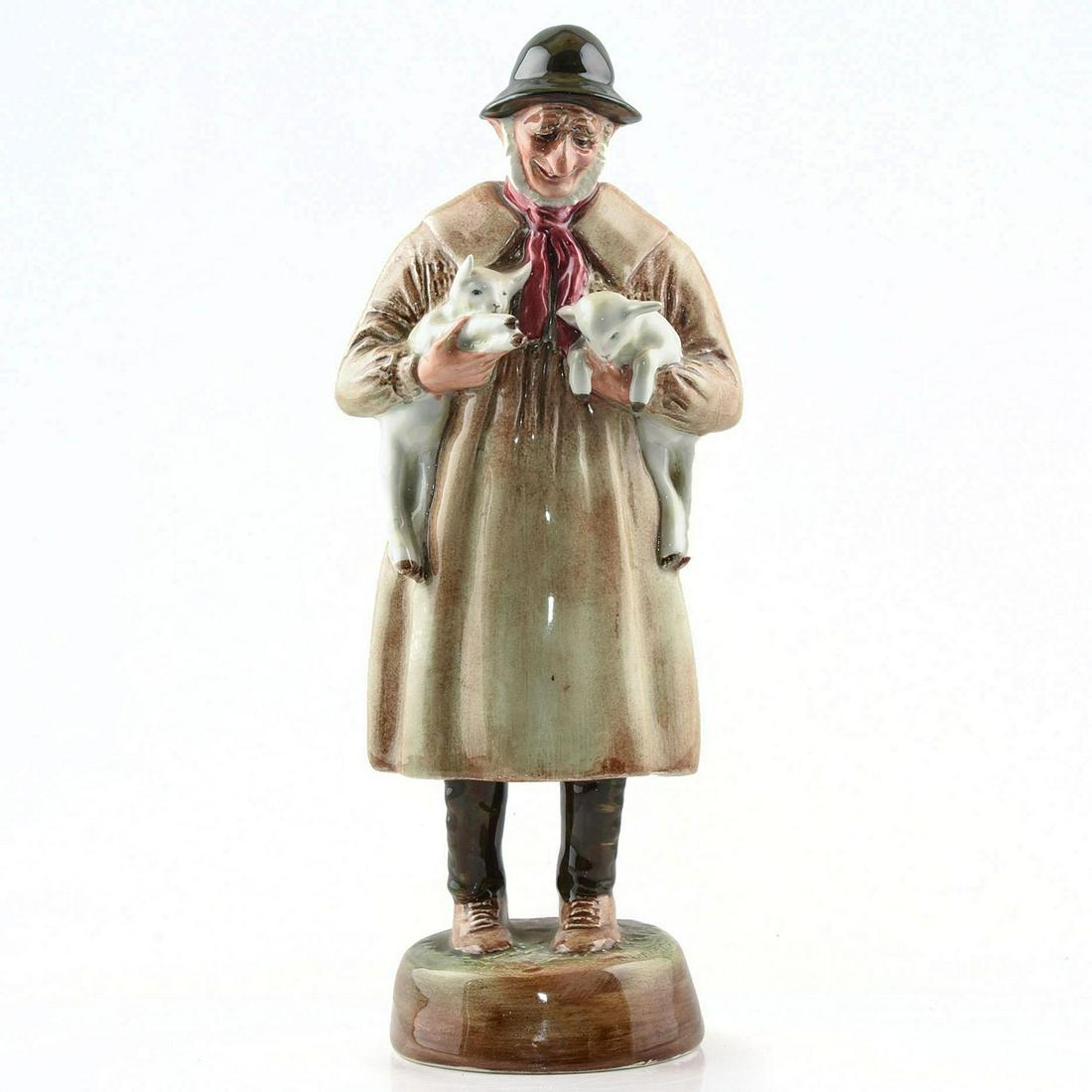LAMBING TIME HN1890 - ROYAL DOULTON FIGURINE: Made of Earthenware. - Farm & CountryArtist: W.M Chance Artist: W.M Chance Issued: 1938 - 1981 Dimensions: 9.25"H Manufacturer: Royal Doulton