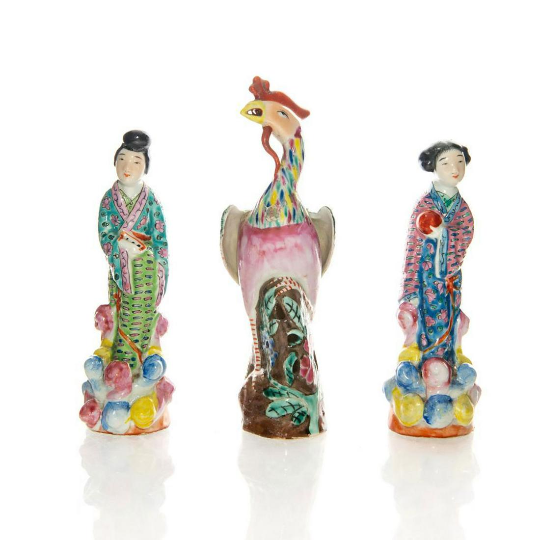 3 TRADITIONAL CHINESE CERAMIC FIGURINES (1 of 3)