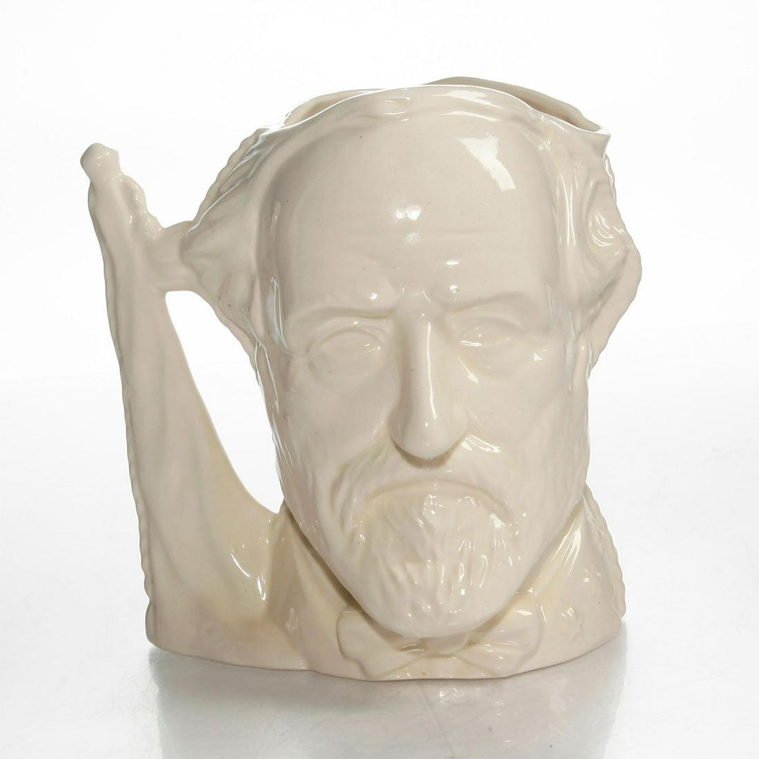 LG DOULTON CHARACTER JUG, ULYSSES GRANT AND ROBERT LEE: D6698, Ivory glazed two faced jug. Doulton backstamp. Artist: Michael Abberley Issued: 1983 Dimensions: 7"H Manufacturer: Royal Doulton Country of Origin: England