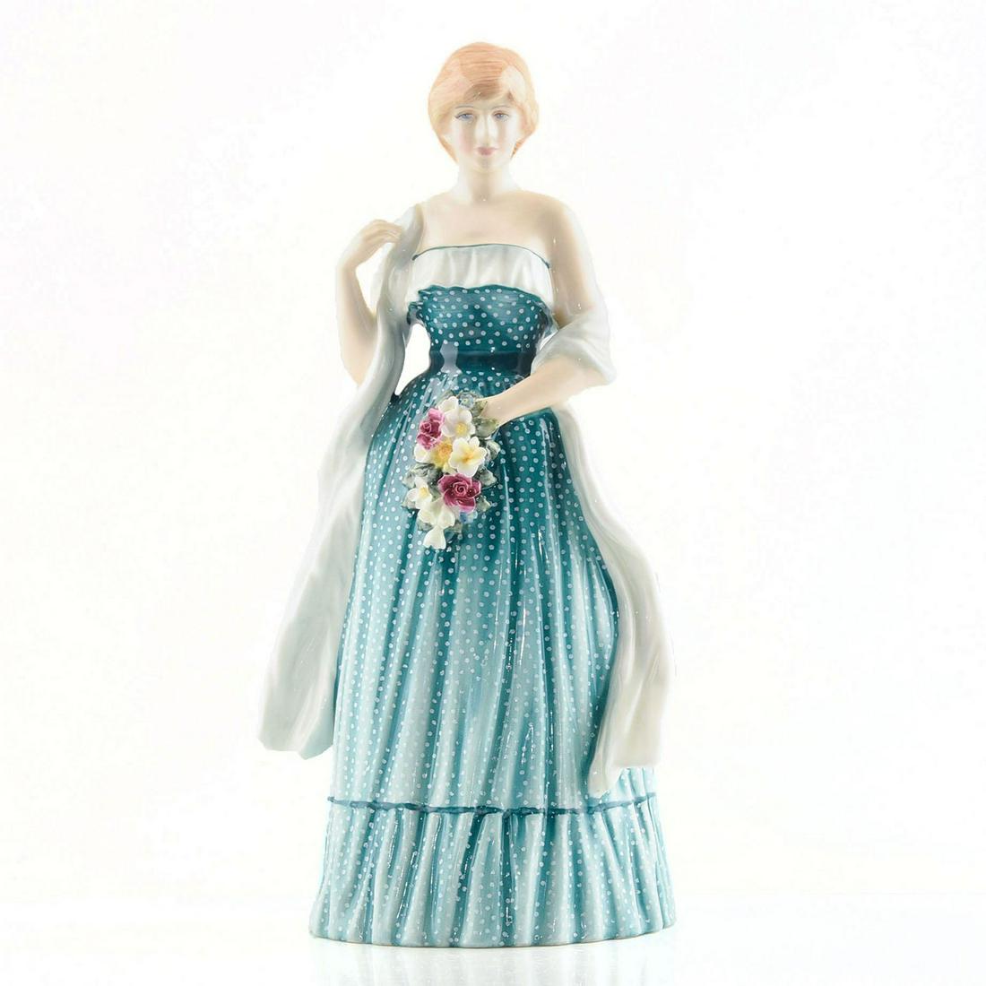 LADY DIANA SPENCER HN2885 - ROYAL DOULTON FIGURINE: Artist: Eric J. Griffiths Artist: Eric J. Griffiths Issued: 1982; Ltd. 1,500 Dimensions: 7.75"H Manufacturer: Royal Doulton Country of Origin: England