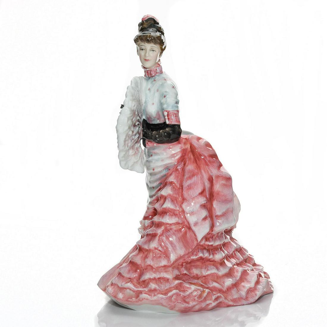 L'AMBITIEUSE HN3359 - ROYAL DOULTON FIGURINE: Figurine of Mid-19th Century Paris society lady. Elegant figurine inspired by a painting by Tissot. Artist: Valerie Annand Issued: 1991; Ltd. 5,000 Dimensions: 8.25"H Edition Number: 1934 Edition Size