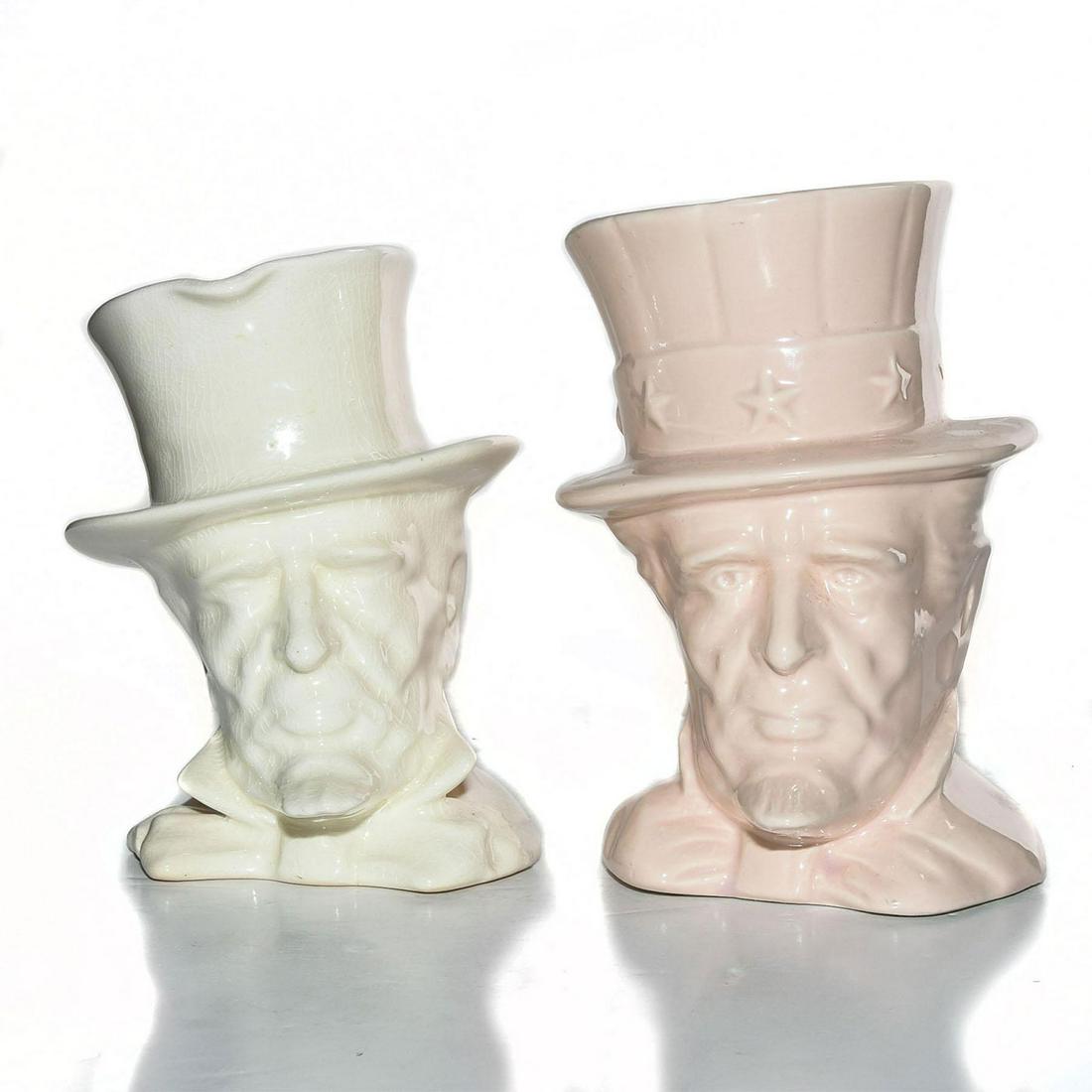 2 ROYAL WINTON UNCLE SAM CHARACTER JUGS