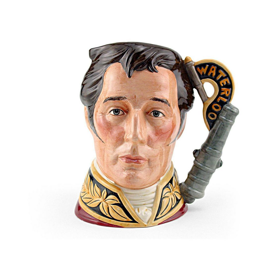 DUKE OF WELLINGTON D6848 - LARGE - ROYAL DOULTON: Royal Doulton Character Jug, Duke of Wellington D6848 (blue and gold coloration). Designed by William K. Harper. Series: The Great Generals Collection, issued 1989 in special edition of 5,000. Size: 7