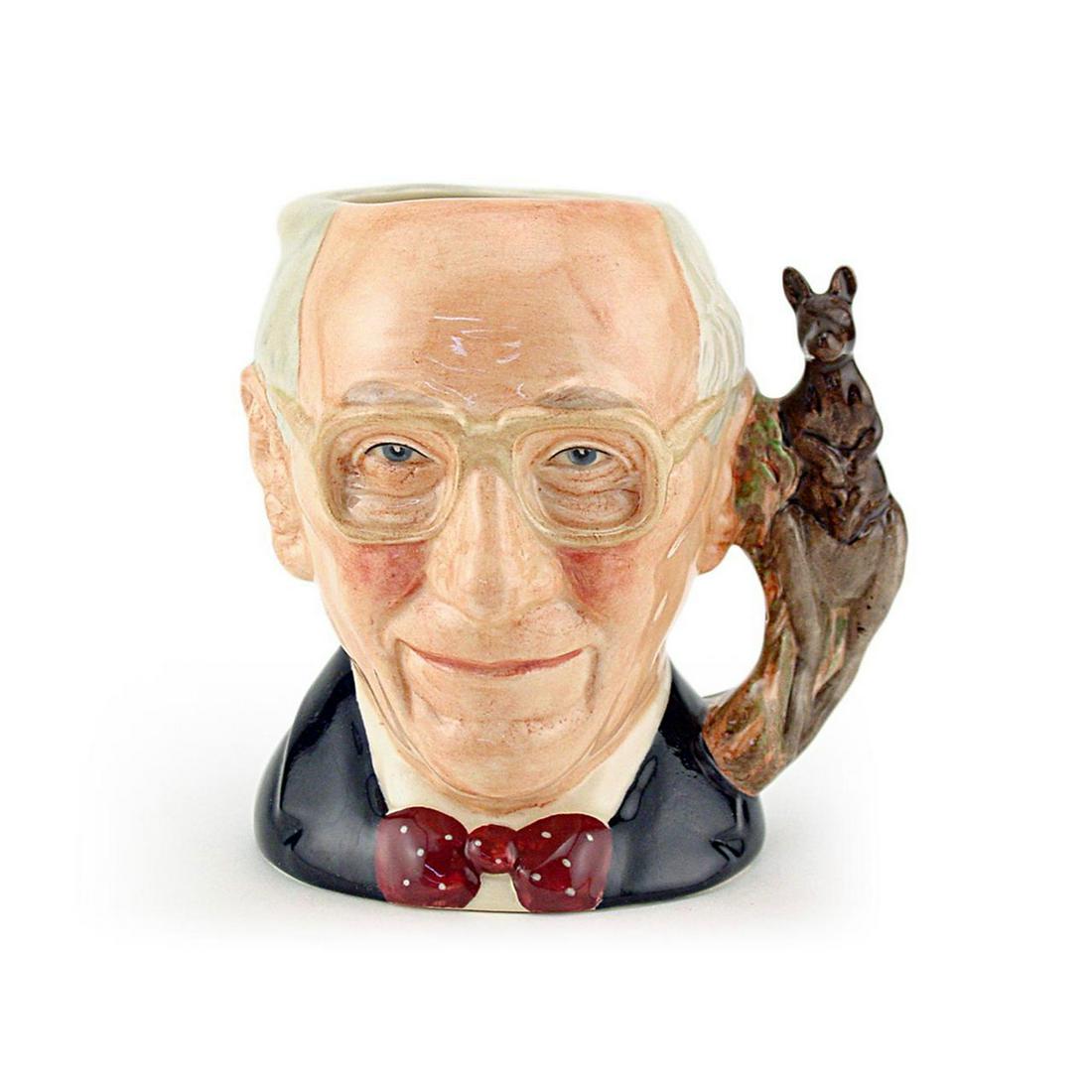 JOHN SHORTER D6880 - SMALL - ROYAL DOULTON CHARACTER: John Shorter D6880 (grey hair; black jacket; maroon and white polka-dot). Designed by William K. Harper, issued 1991 in limited edition of 1,500. Size: 4.25"H (Small)Commissioned by the Characters and