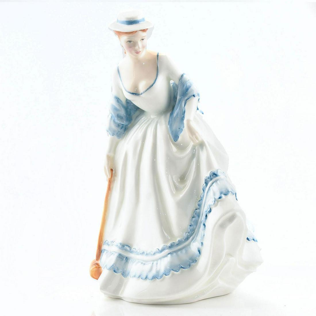 SUMMERTIME HN3137 - ROYAL DOULTON FIGURINE: In this Seasons series by Peter Gee, the ladies are depicted in various colors and forms of dress appropriate for their season. The Royal Doulton International Collector's Club, which ceased operation