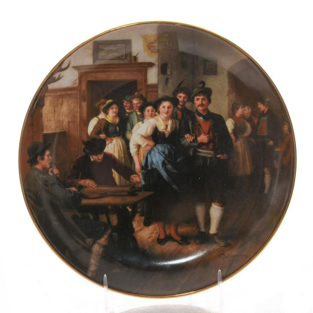 LILIEN PORZELLAN PLATE, FRANZ VON DEFREGGER (1 of 2)