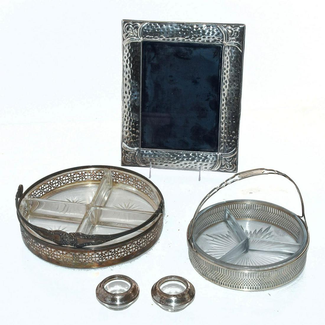 5 STERLING SILVER AND CRYSTAL ITEMS (1 of 4)