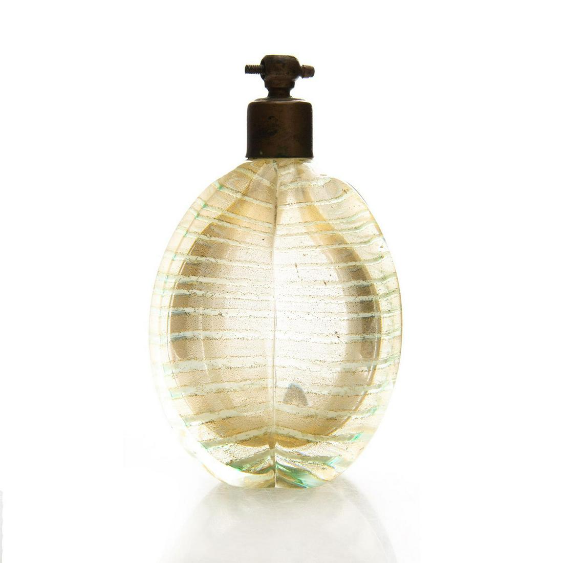 LARGE VINTAGE ART DECO MURANO GLASS PERFUME ATOMIZER (1 of 3)