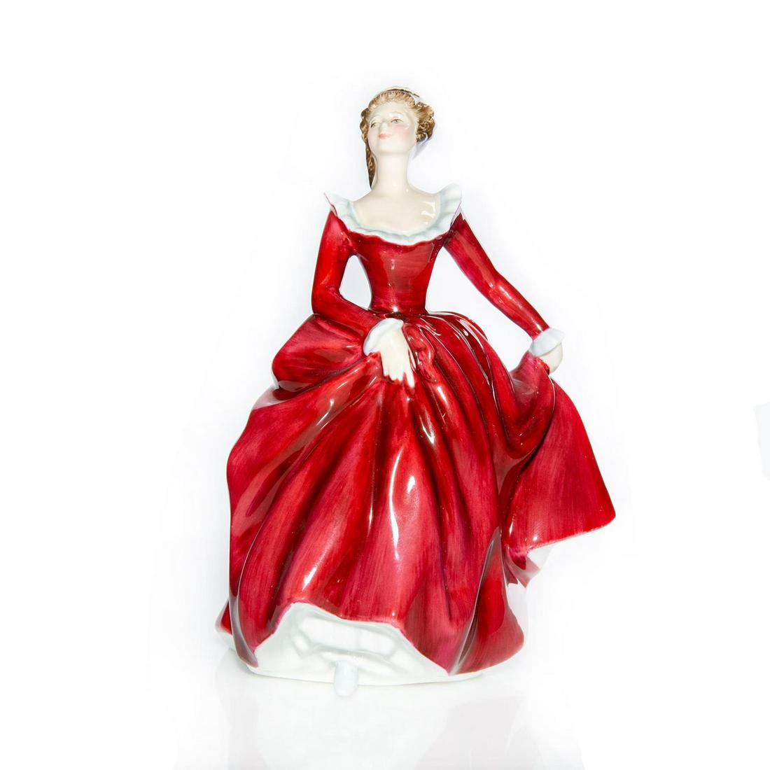 ROYAL DOULTON PROTOTYPE FIGURINE, LADY DANCER IN RED (1 of 3)
