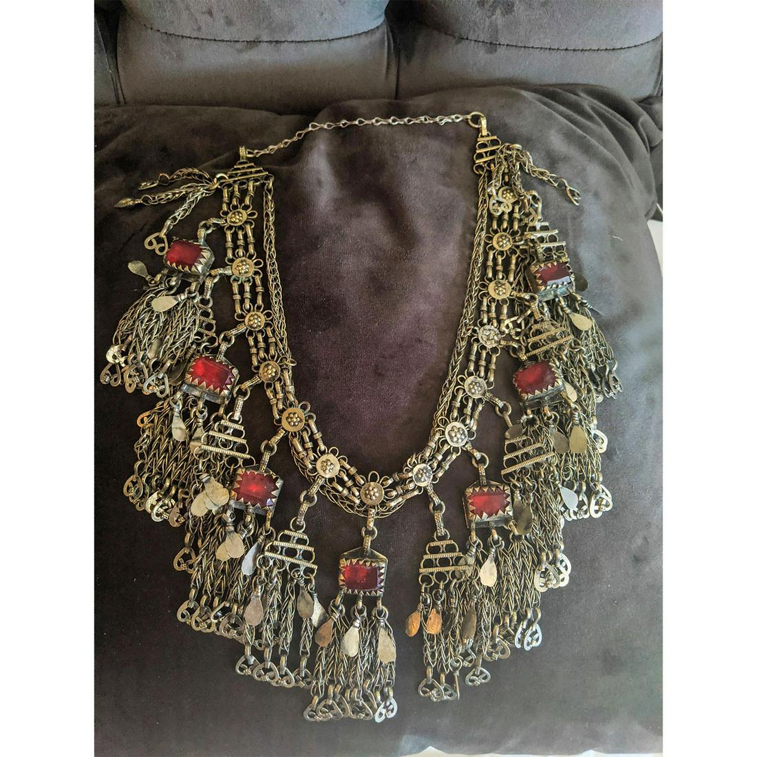 LARGE KUCHI TRIBAL STATEMENT NECKLACE (1 of 2)