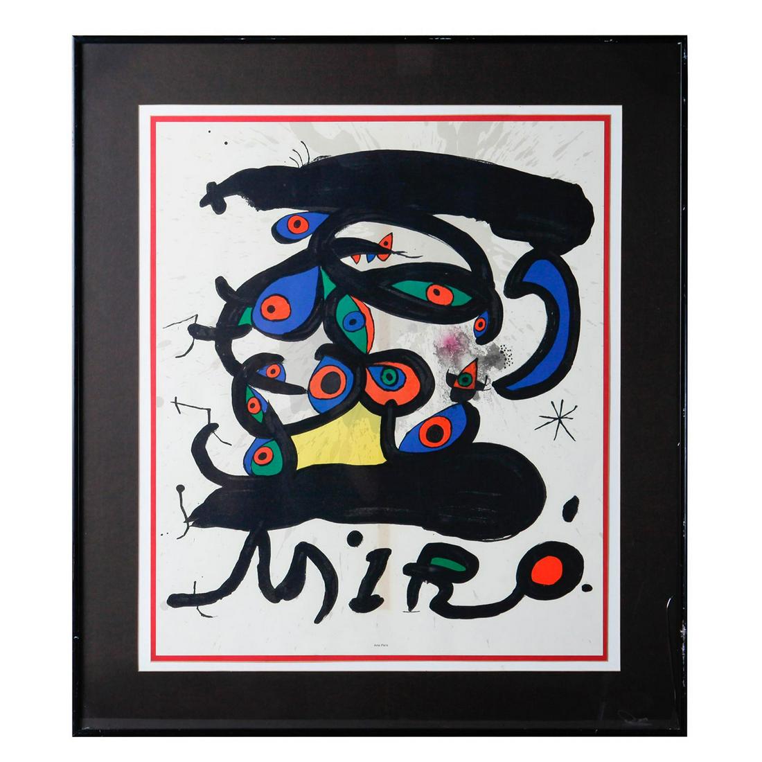 JOAN MIRO ABSTRACT ART PRINT GALERIE MAEGHT ARTE PARIS (1 of 3)