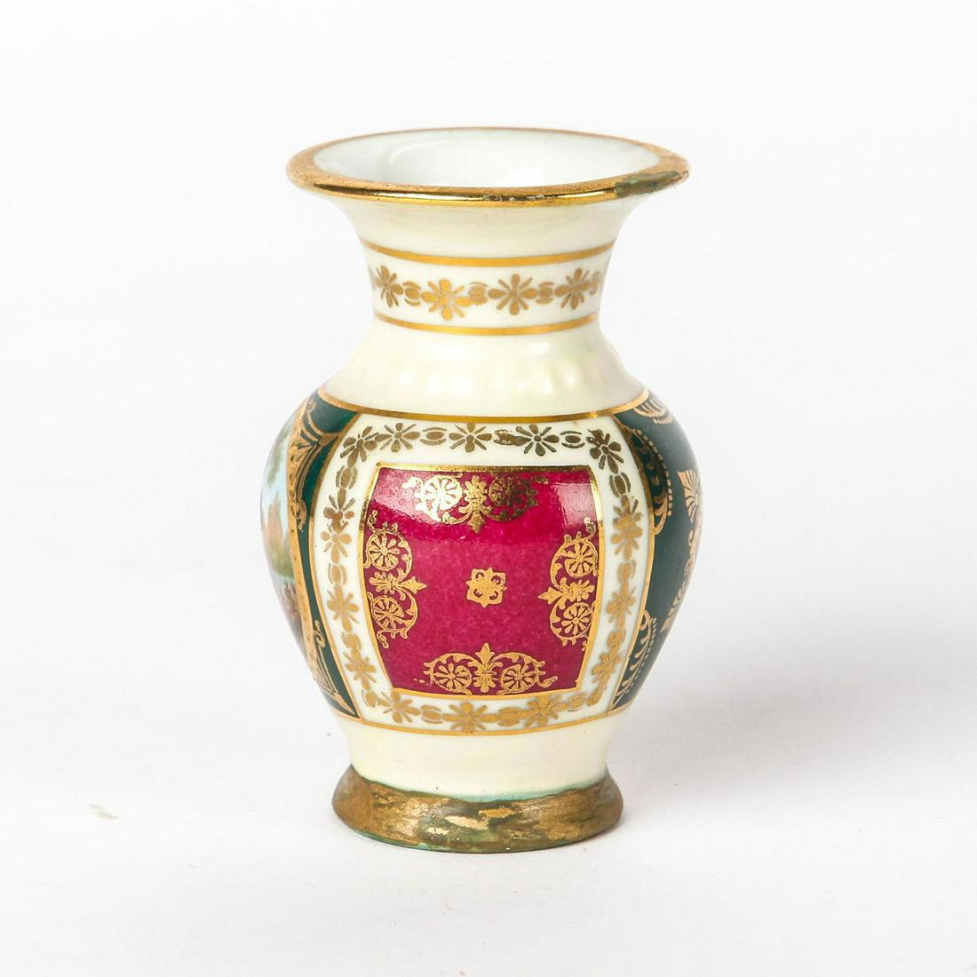 EARLY 20TH CENTURY PORCELAIN MINI VASE (1 of 3)