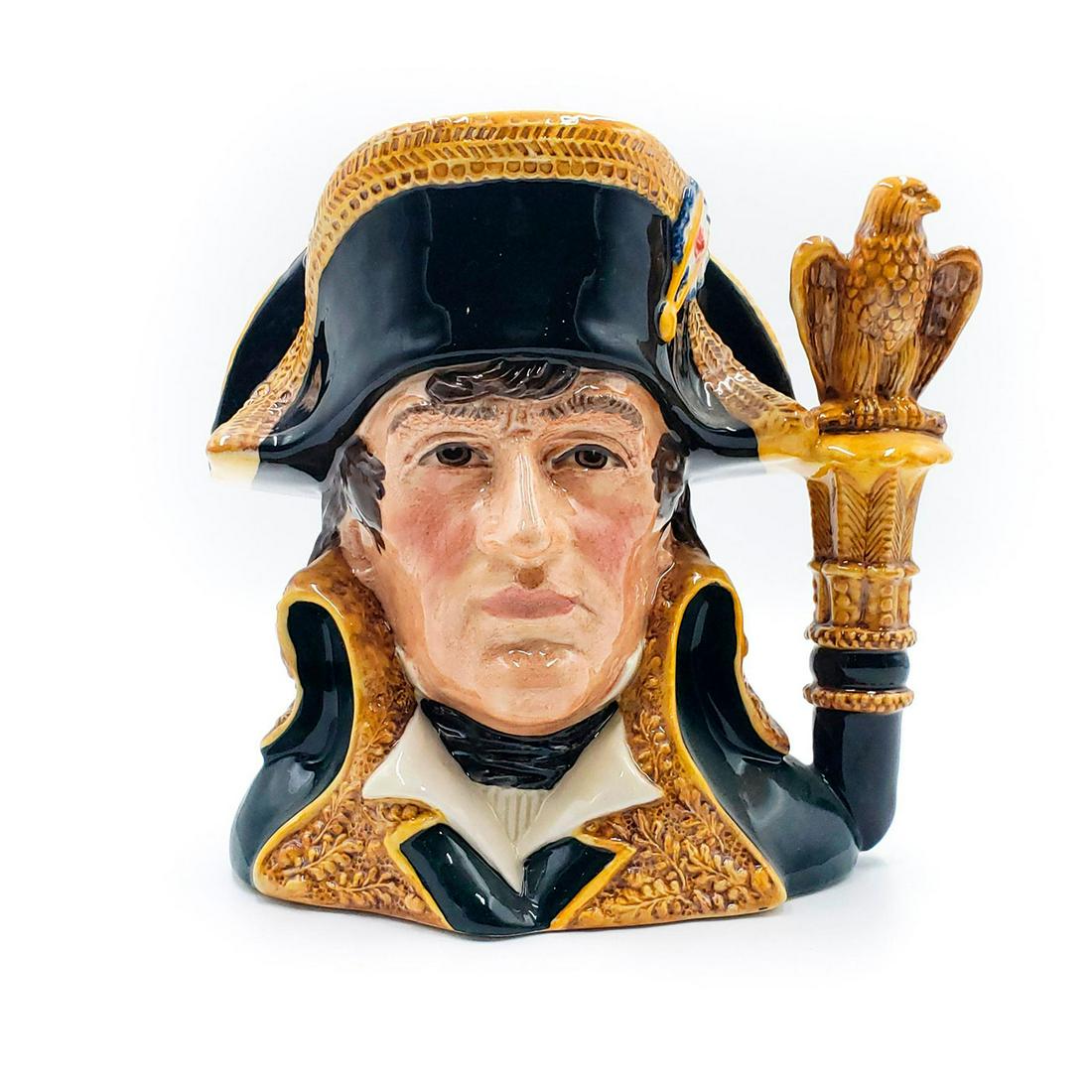 NAPOLEON D6941 - LARGE - ROYAL DOULTON CHARACTER JUG: Limited edition, stamped Royal Doulton to bottom. Artist: Stanley J. Taylor Issued: 1993 Dimensions: 7"H Edition Number: 890 Edition Size: 2000 Manufacturer: Royal Doulton