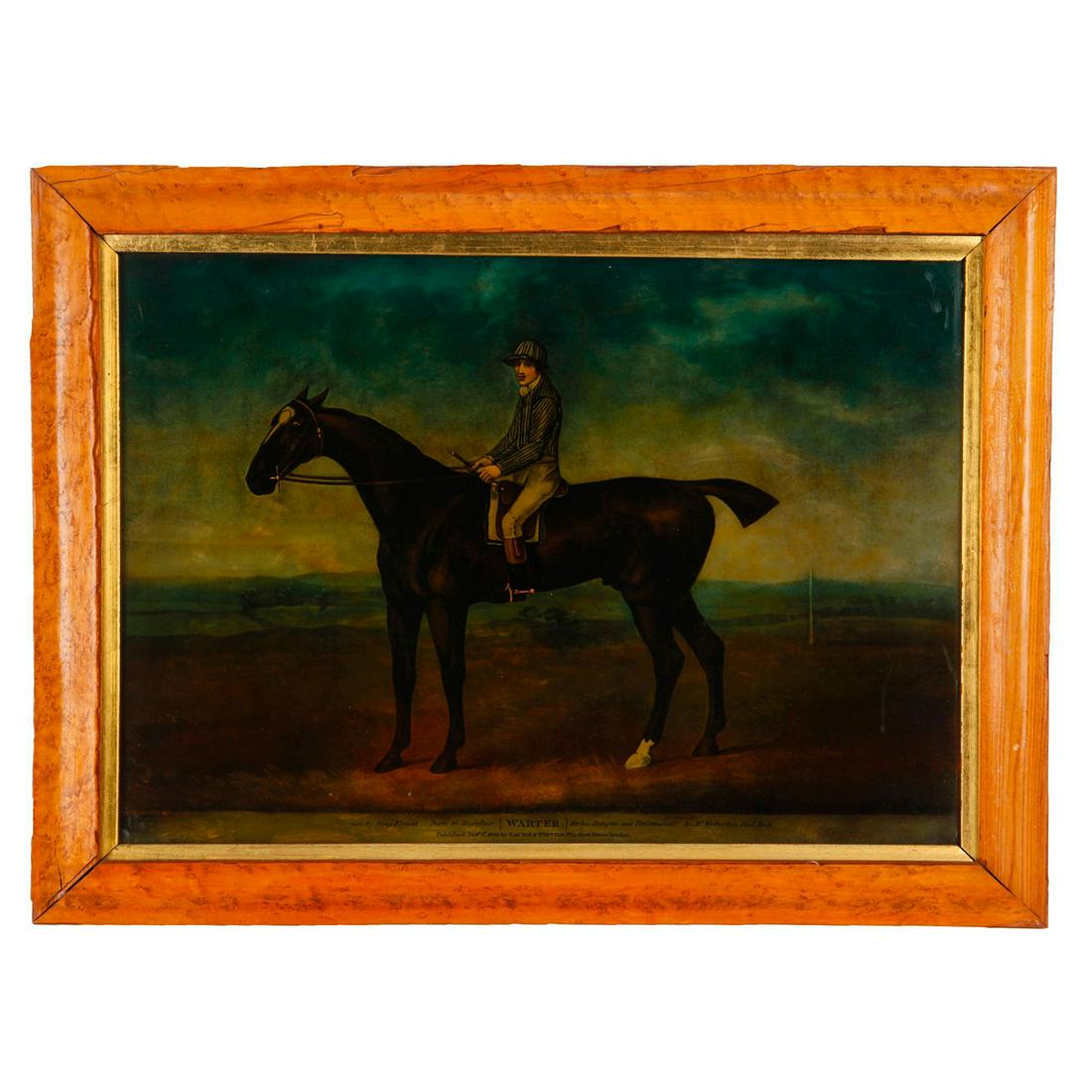 FRAMED EQUESTRIAN PRINT, CHAMPION HORSE WARTER (1 of 2)