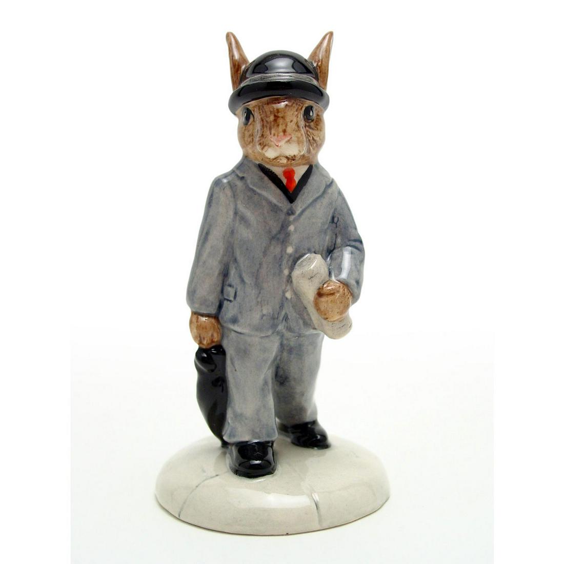 BUSINESSMAN DB203 - ROYAL DOULTON BUNNYKINS: Issued in 1999, number 1188 in a limited edition of 5,000. Includes original box. Bunnykins backstamp. Artist: C. Dadd Issued: 1999 Dimensions: 4.75"H Manufacturer: Royal Doulton Country of Origin: En