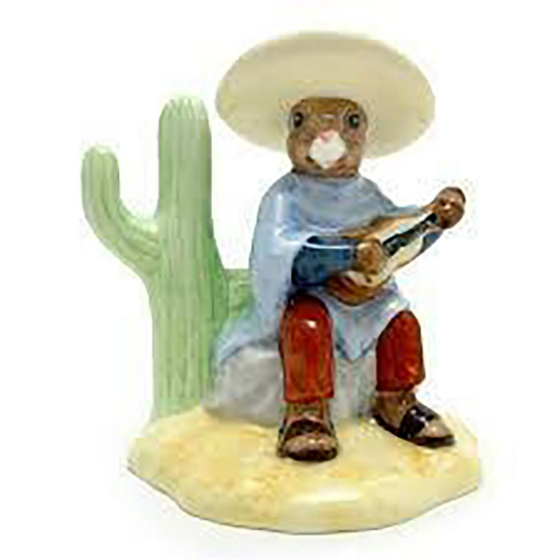 MEXICAN BUNNYKINS DB316 - ROYAL DOULTON BUNNYKINS: Issued in 2004, number 102 in limited edition of 1,000. Includes original box. Bunnykins backstamp. Artist: C. Dadd Issued: 2004 Dimensions: 4.5"H Manufacturer: Royal Doulton Country of Origin: Englan