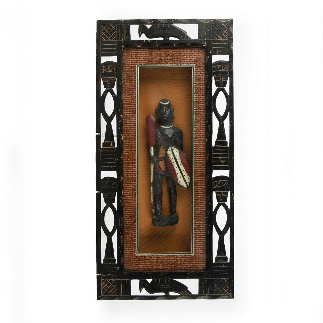 CARVED WOODEN AFRICAN FIGURINE (1 of 2)