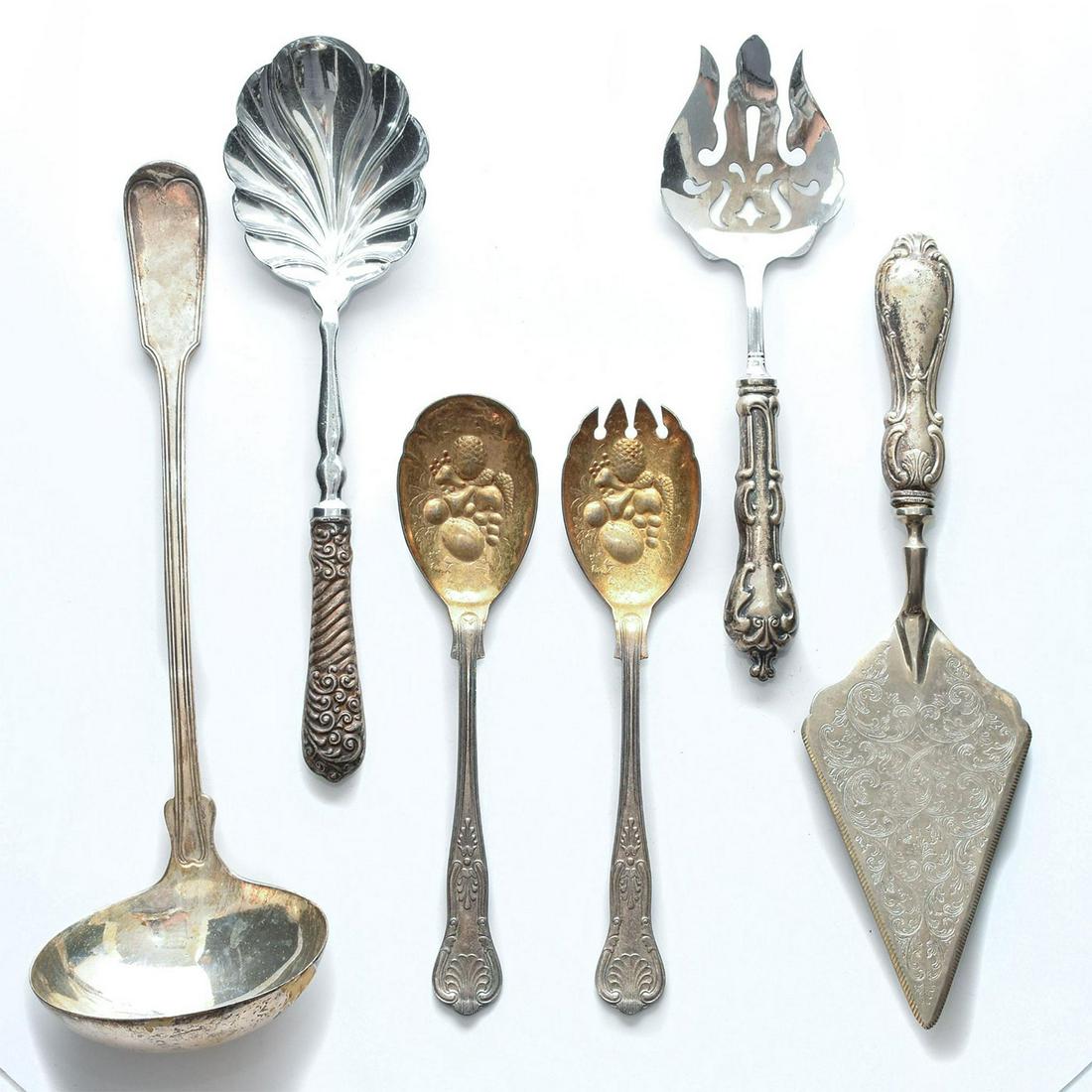 6 SILVERPLATE SERVING UTENSILS (1 of 3)