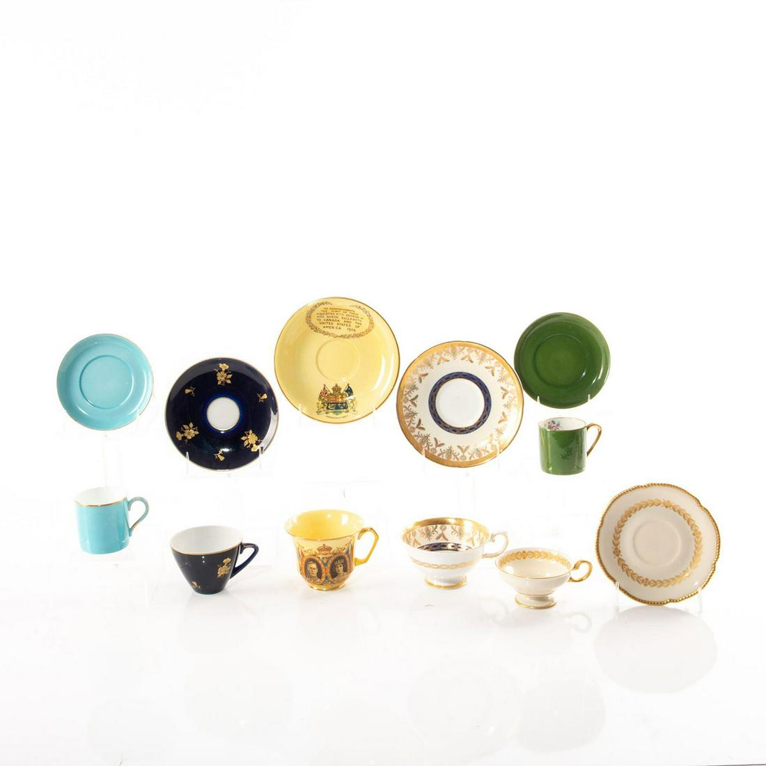 6 EUROPEAN TEA CUPS AND SAUCERS (1 of 7)