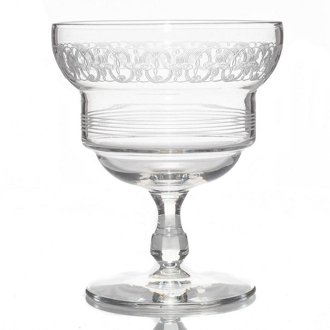 11 ETCHED GLASS DESSERT CUPS (1 of 3)