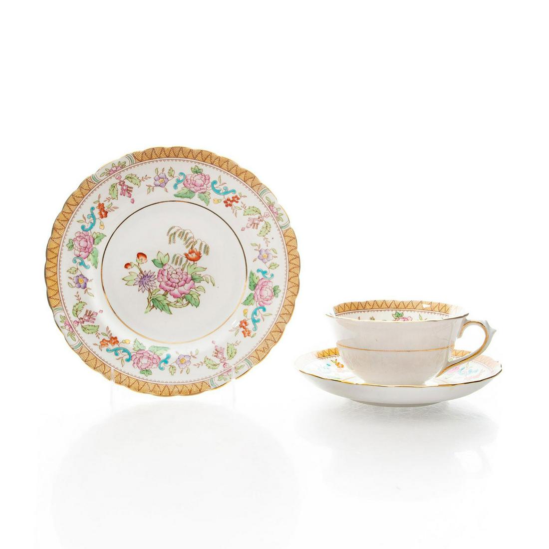 3 PC TUSCAN POTTERY FINE CHINA TEA CUP SET (1 of 3)