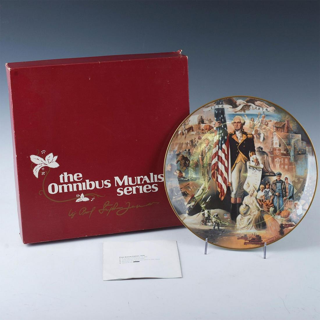 GORHAM OMNIBUS MURALS SERIES GEORGE WASHINGTON PLATE (1 of 3)