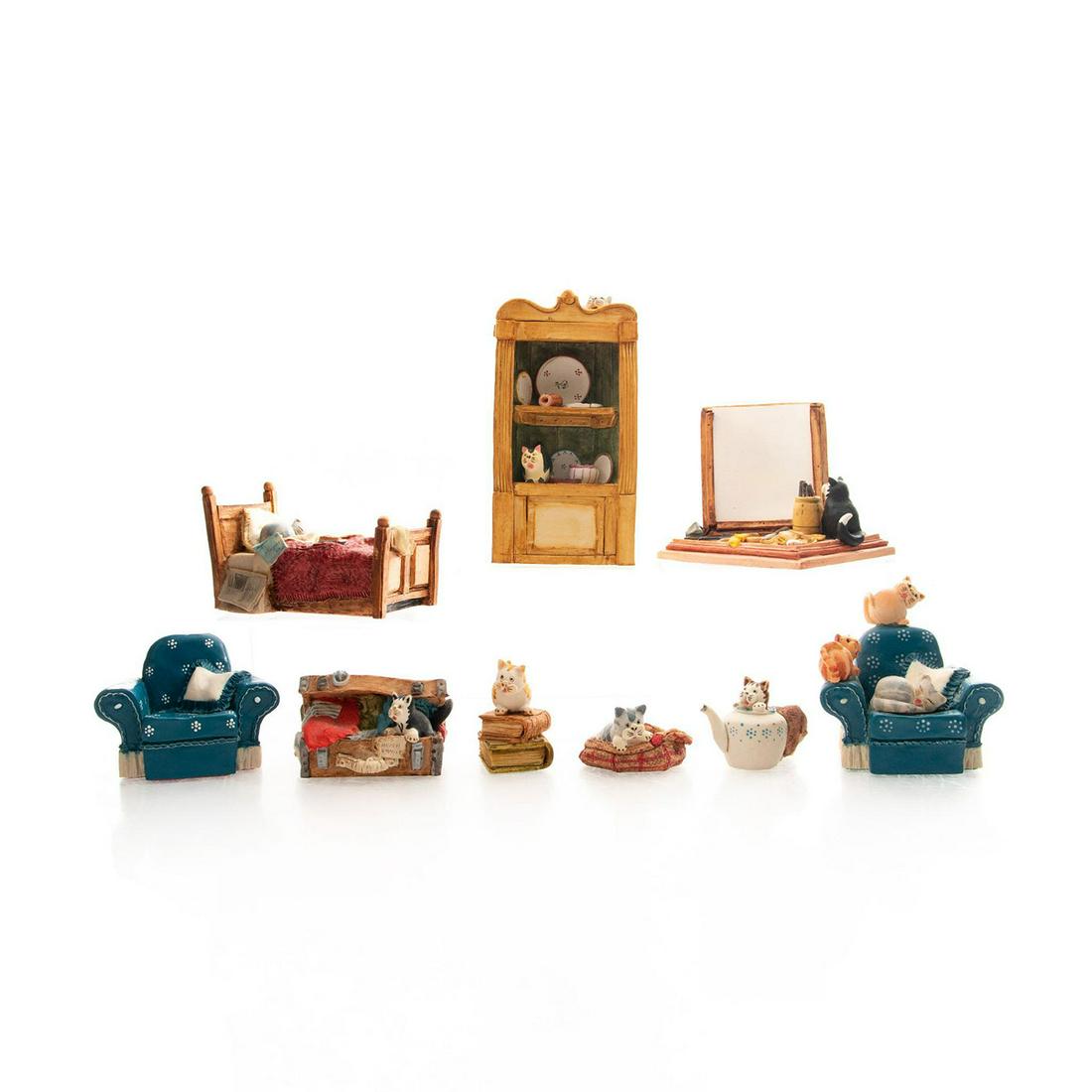 9 PETER FAGAN RESIN FIGURES AND PICTURE FRAME (1 of 4)