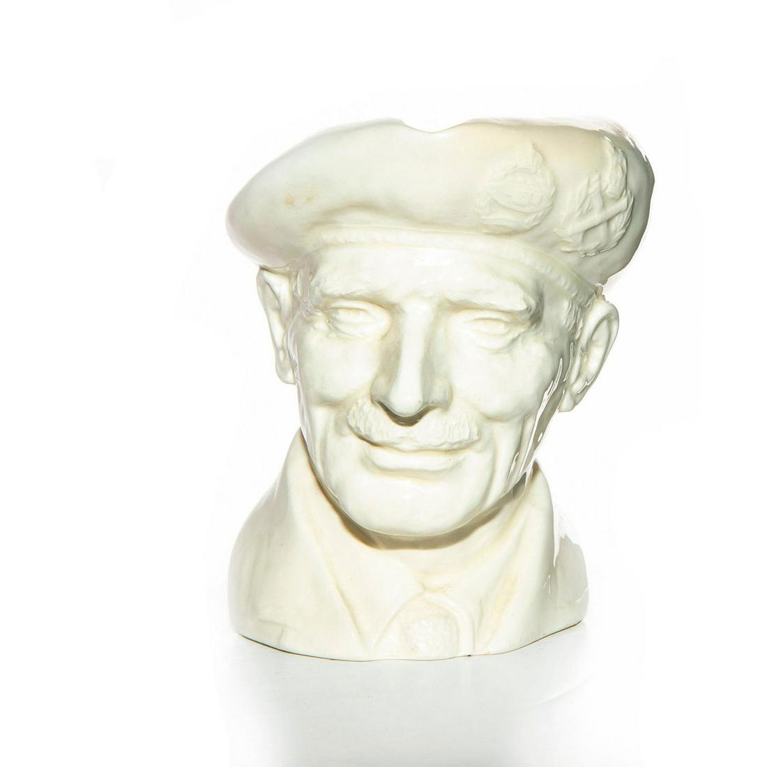 LG ROYAL DOULTON UNDECORATED CHARACTER JUG, MONTY (1 of 3)