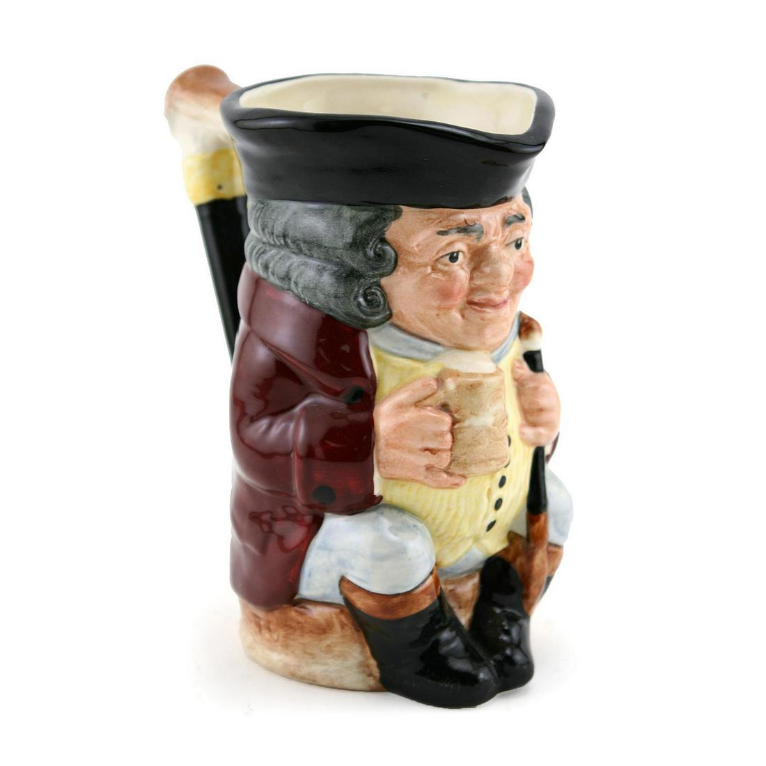 JOLLY TOBY D6109 - ROYAL DOULTON TOBY JUG: Some of the most popular stoneware toby jugs were designed by Harry Simeon. In 1894, Harry Simeon won a scholarship to The Royal College of Art at South Kensington. He joined Doulton at Lambeth in 189