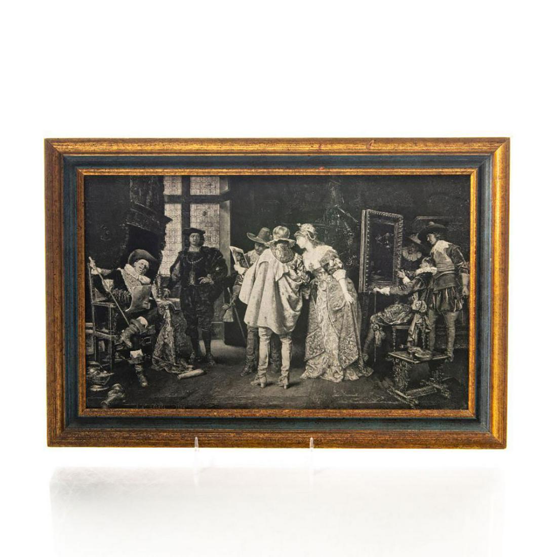 FRAMED VICTORIAN GEBBIE AA LESREL PHOTOGRAVURE PRINT (1 of 2)