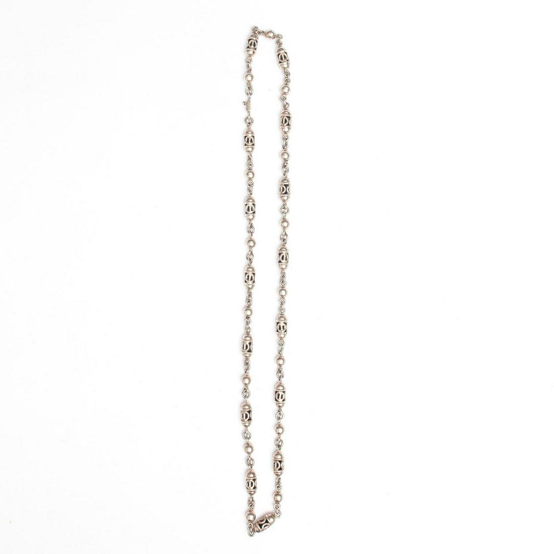 LARGE HEAVY MEXICAN STERLING SILVER NECKLACE (1 of 2)