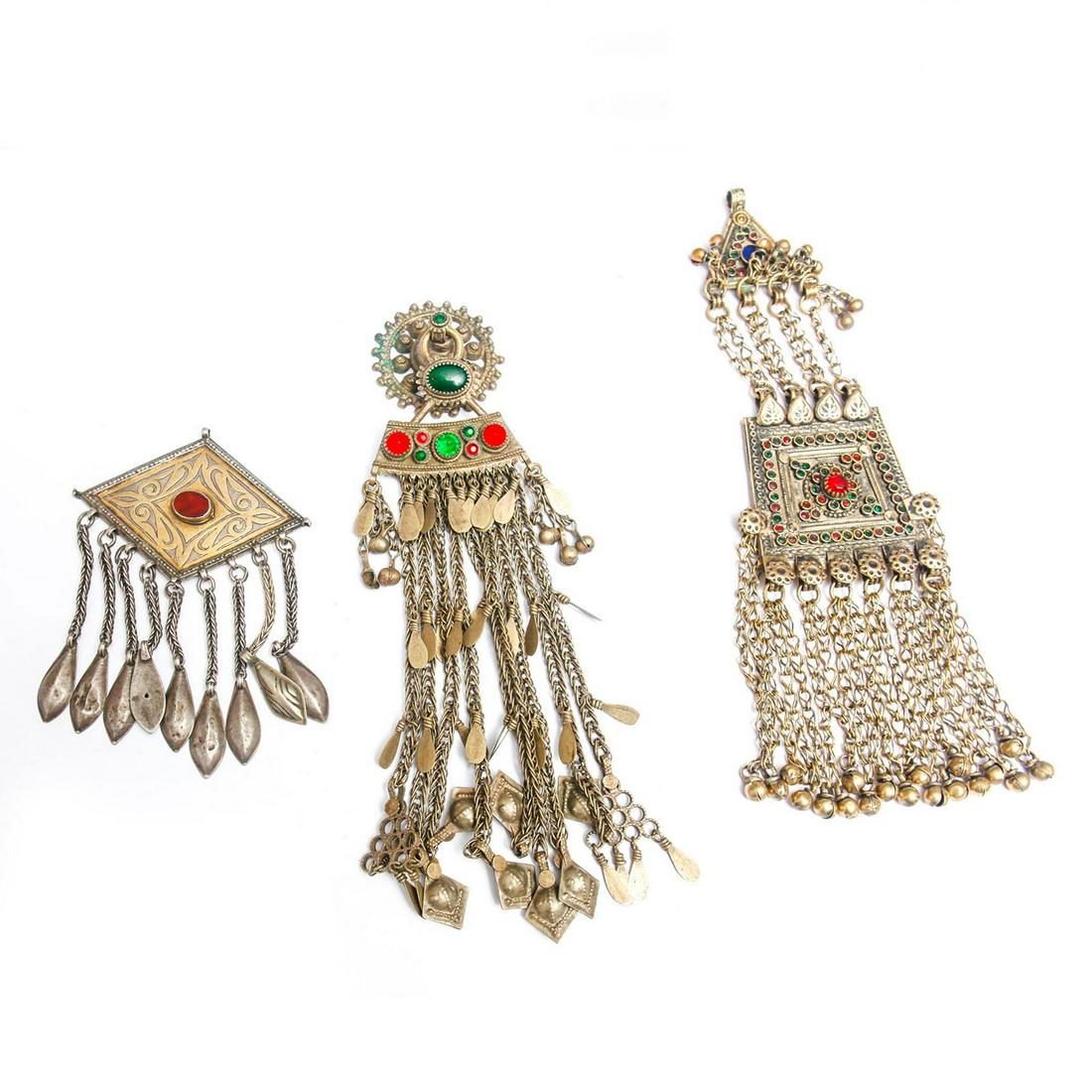 3 20TH C. KUCHI TRIBAL NECKLACE PENDANTS (1 of 3)