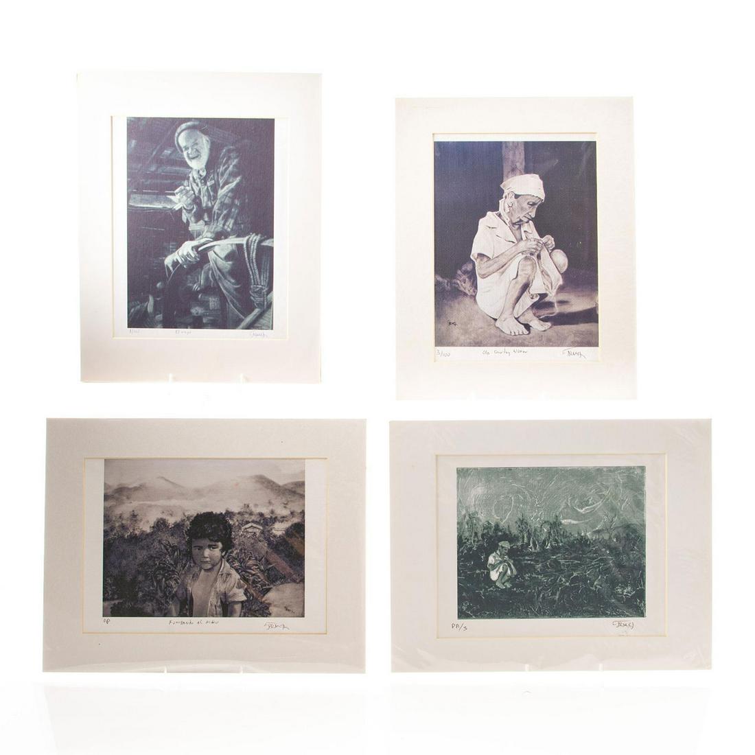 FOUR PRINTS BY COLUMBIAN ARTIST FERNANDO ARMEL ARENAS (1 of 6)