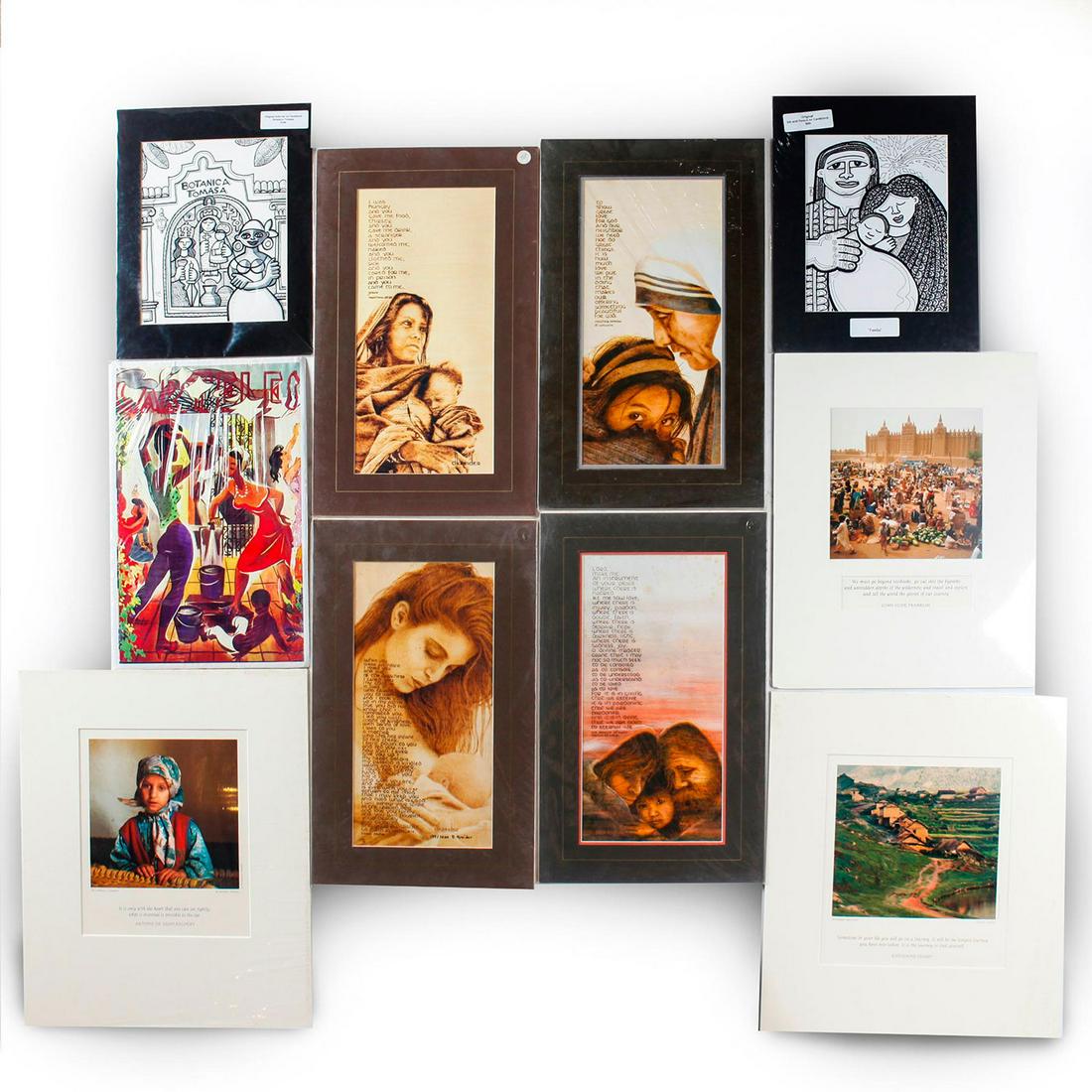 10 CONTEMPORARY MATTE FRAMED PHOTOGRAPHIC ART PRINTS (1 of 5)