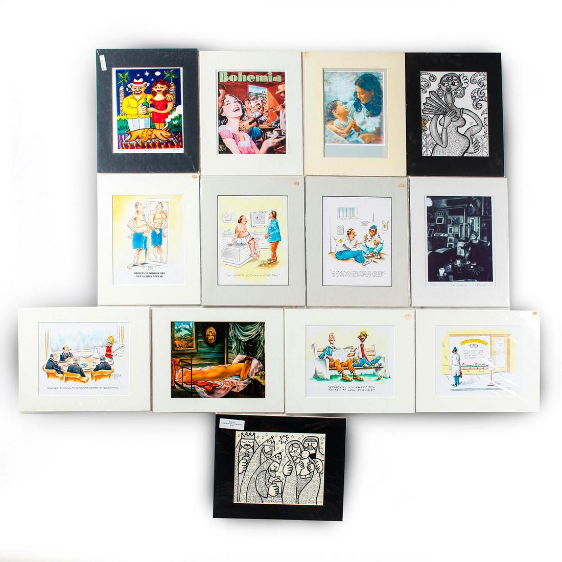 12 CONTEMPORARY MATTE FRAMED PHOTOGRAPHIC ART PRINTS (1 of 6)